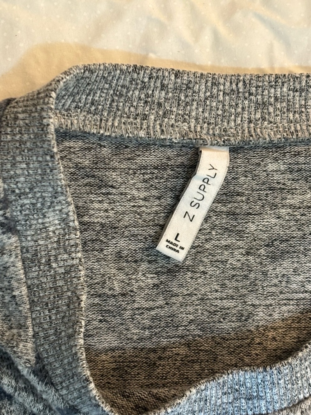 Z Supply Heather Gray Knit Top - Picture 9 of 10